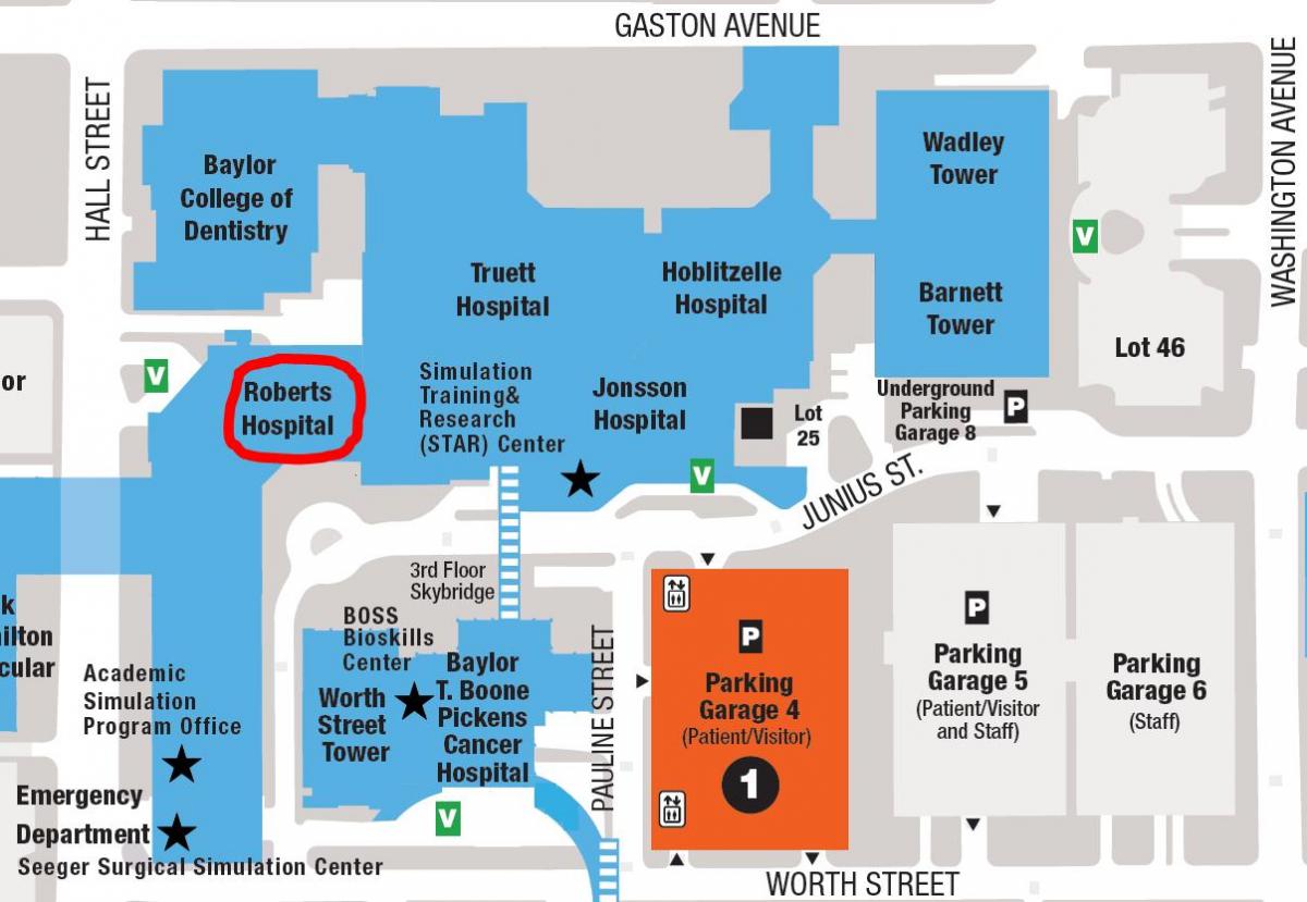 Baylor university campus mapa