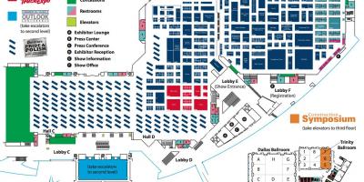 Mapa ng Dallas convention center