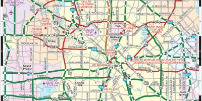Lungsod ng Dallas mapa