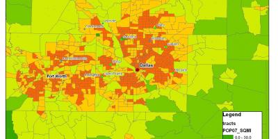 Mapa ng Dallas metroplex
