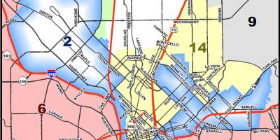 Lungsod ng Dallas zoning mapa
