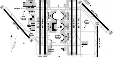 DFW airport terminal b mapa