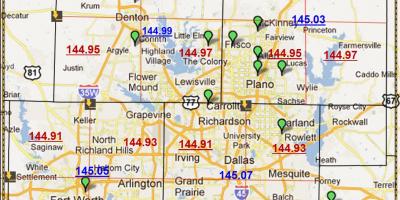 Dallas Texas zip code sa map